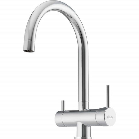 Oliveri Essentials Round Goose Neck 3 Way Filter Tap Chrome