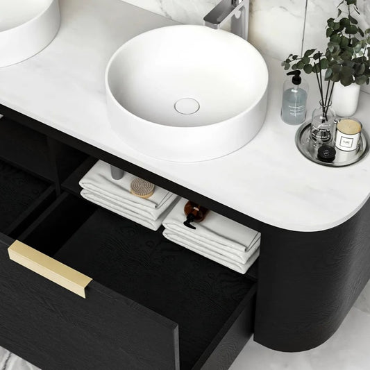 Otti Bondi Black Oak Curve Vanity 1500x460