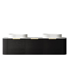 Otti Bondi Black Oak Curve Vanity 1800x460