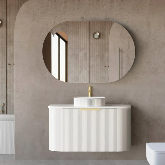 Otti Bondi Matte White Fluted Curve Vanity 900x460