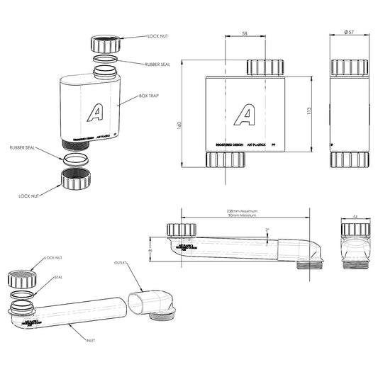 Otti Box Trap & Space Saver Kit 40mm