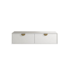 Otti Moonlight White Wall Hung Cabinet 1200x460mm