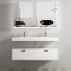 Otti Moonlight White Wall Hung Cabinet 1200x460mm