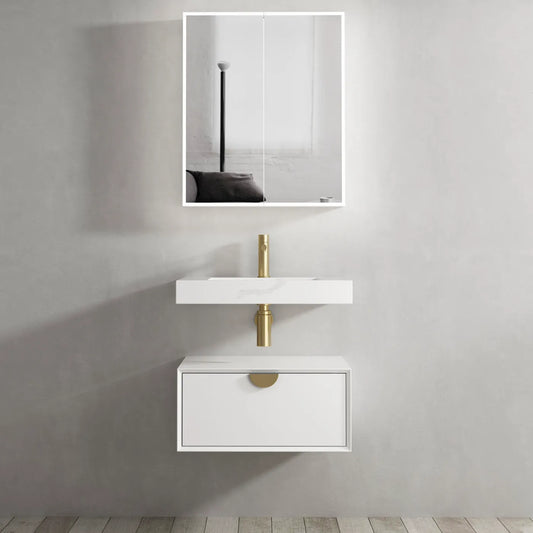 Otti Moonlight White Wall Hung Cabinet 600x460mm