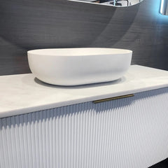 Otti Portofino Solid Surface Matte White Basin 500X345X135mm