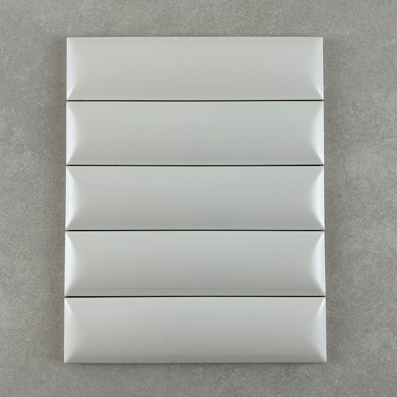 Demi Bianco Bianco White Satin Dune Subway Tile 50x200