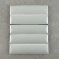 Demi Bianco Bianco White Satin Dune Subway Tile 50x200