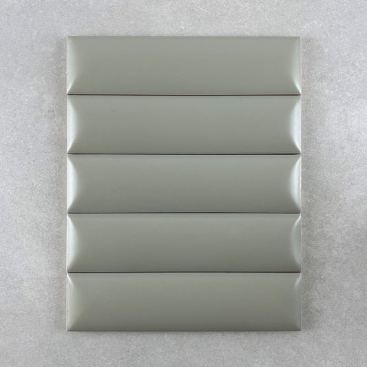 Demi Bianco Sage Avocado Satin Dune Subway Tile 50x200