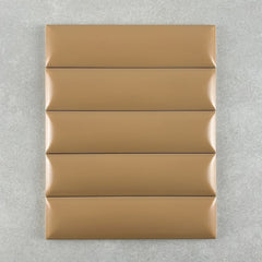 Demi Bianco Terracotta Clay Satin Dune Subway Tile 50x200