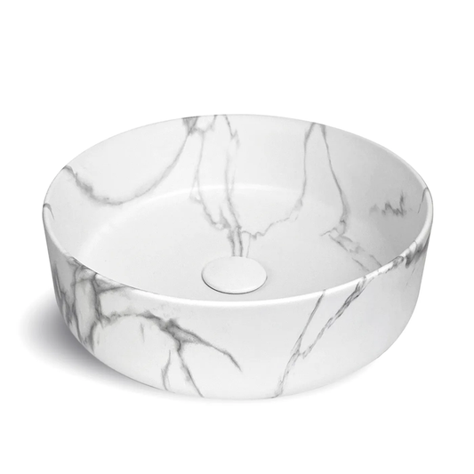 Otti Radius Round Marble Look Matte Basin 360X360x115mm