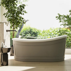 Belbagno Ritz Freestanding Bathtub Grey Matte