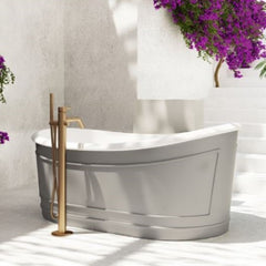 Belbagno Ritz Freestanding Bathtub Grey Matte