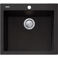 Oliveri Santorini Black Large Bowl Topmount Sink