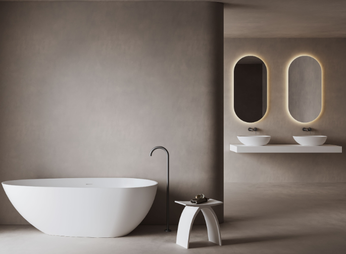 Nora Slim Free Standing Acrylic Bath