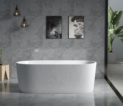 Aurelia Fluted Acrylic Free Standing Bath