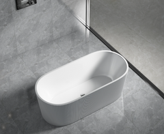 Aurelia Fluted Acrylic Free Standing Bath