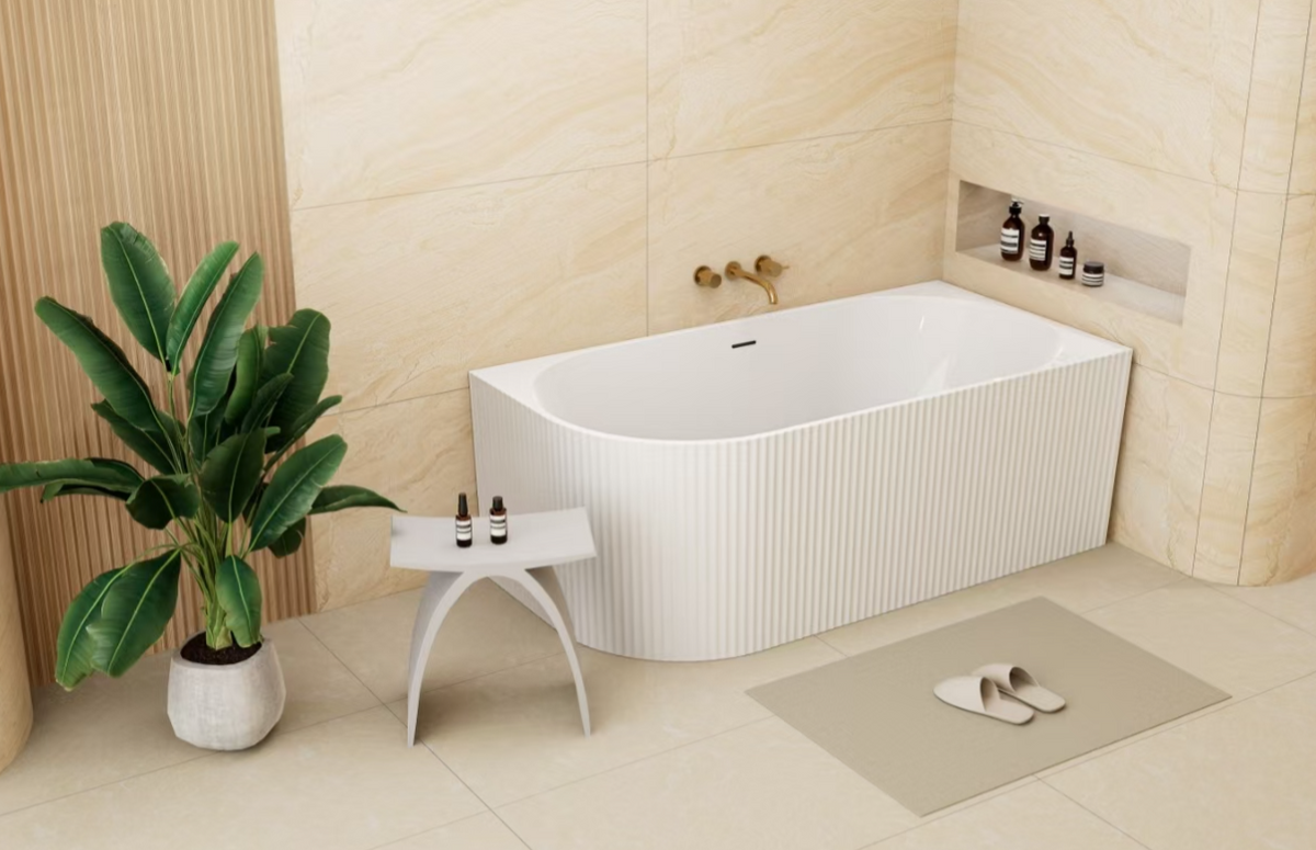 Bria Fluted Skirt Bath