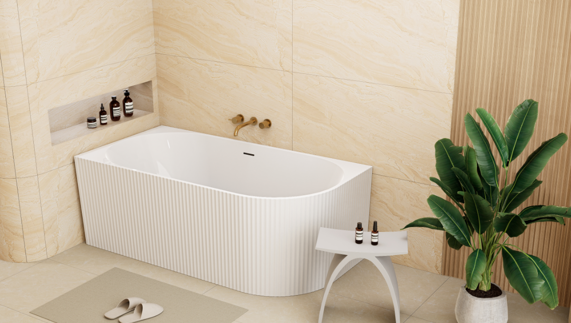 Bria Fluted Skirt Bath