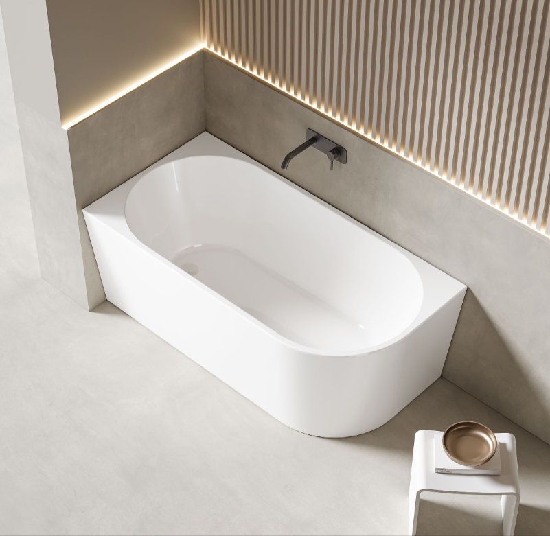 Bria Skirt Bath with Overflow