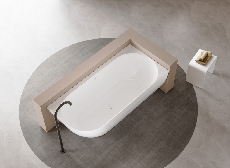 Ellie Free Standing Bath Corner Bath with Overflow