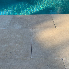 Limestone Sienna Earth Tumbled and Acid Washed 610x406x30/60mm Drop Edge