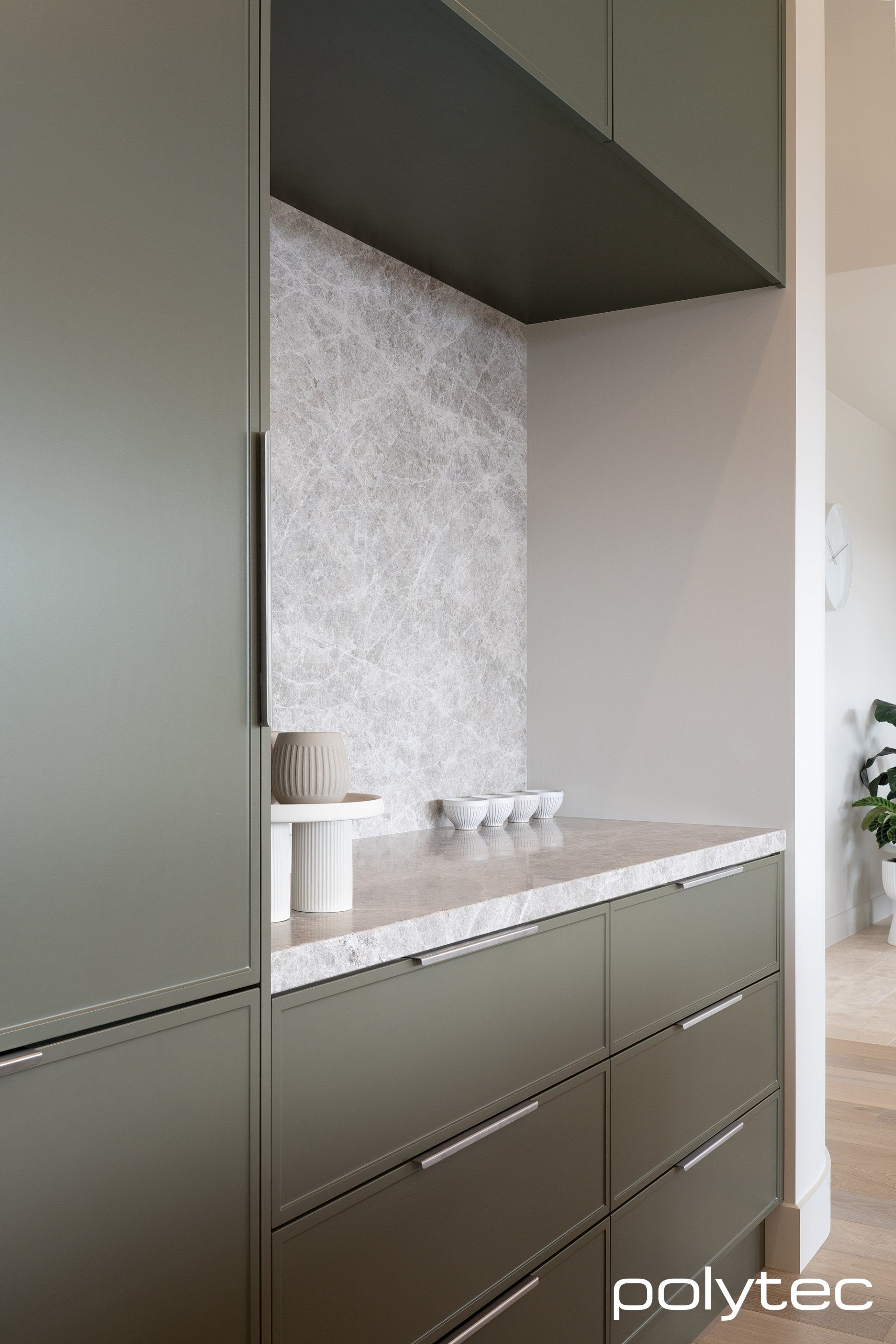 Polytech Handles Slim Shaker Kitchen Cabinetry