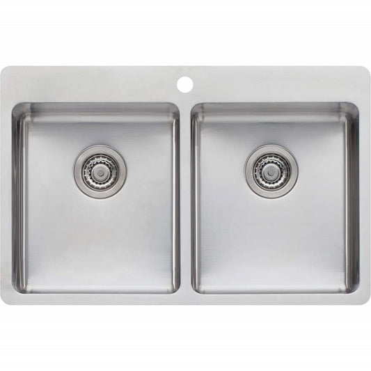 Oliveri Sonetto Double Bowl Topmount Sink