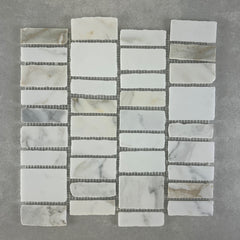 Split Calacatta Honed 4mm Joint Mosaic