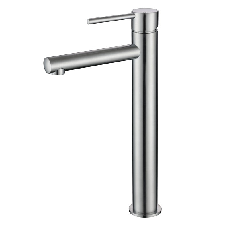 Essence High-Rise Basin Mixer Tap Brushed Chrome