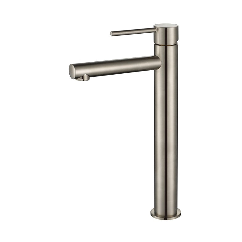 Essence High-Rise Basin Mixer Tap Brushed Nickel