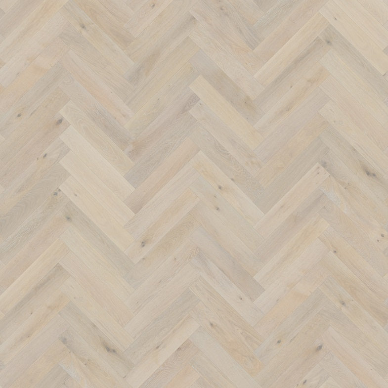 Herringbone Engineered Flooring Latte Oak