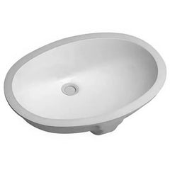 Undermount Oval Gloss White Basin 570X420X200mm