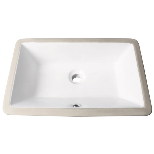 Undermount Square Gloss White Basin 530X340X170mm