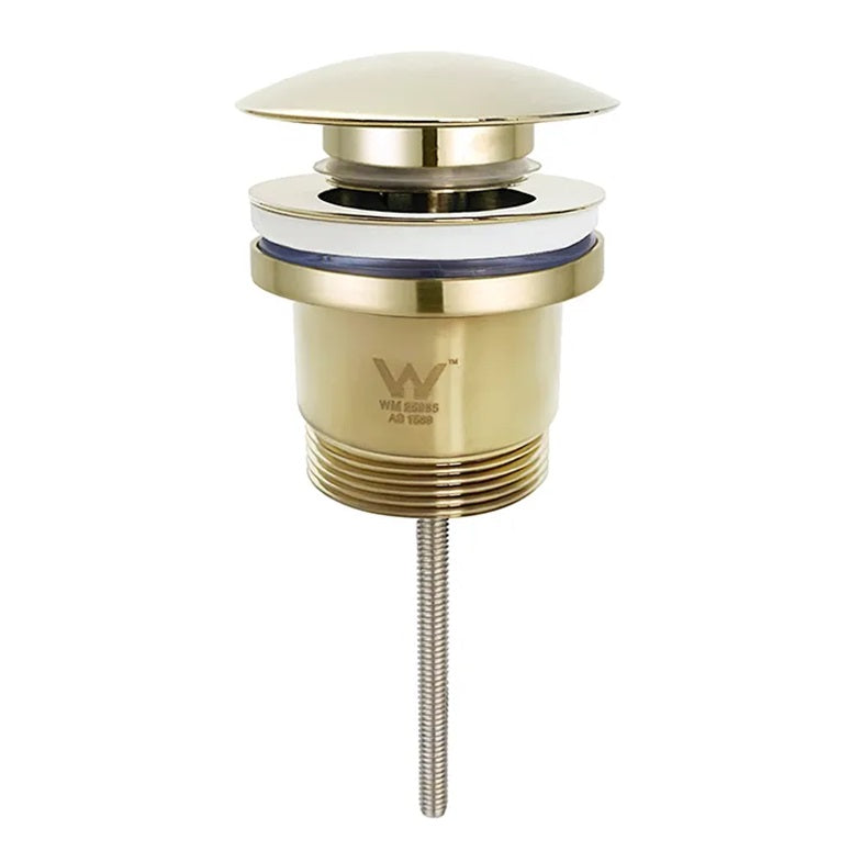 Universal Mushroom 32mm Brushed Gold Pop Up Waste