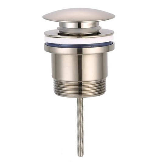 Universal Mushroom 32mm Brushed Nickel Pop Up Waste