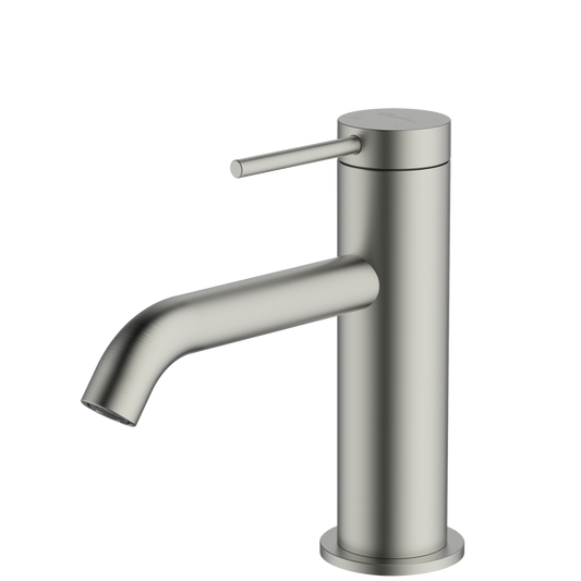 Oliveri Venice Curved Basin Mixer Brushed Nickel