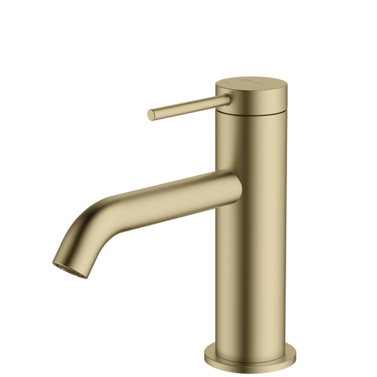 Oliveri Venice Curved Basin Mixer Classic Gold