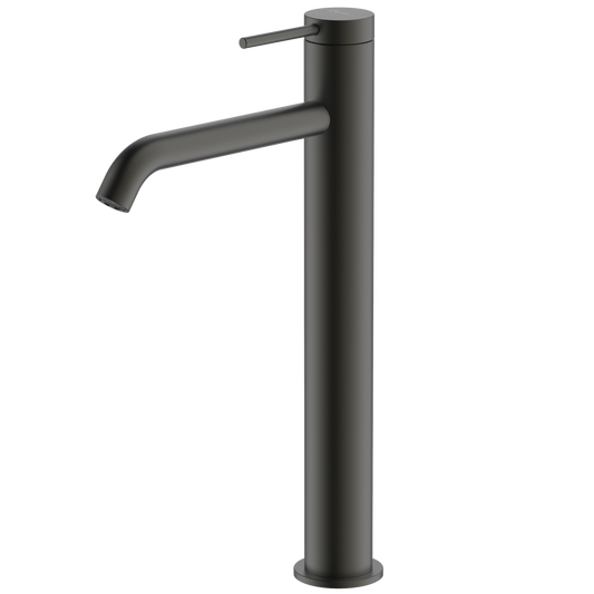 Oliveri Venice Curved Tower Basin Mixer Gunmetal