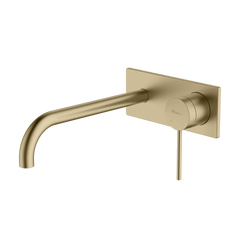 Oliveri Venice Curved Wall Mixer Set Classic Gold