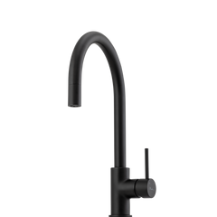 Oliveri Venice Goose Neck Pull Out Mixer Matte Black