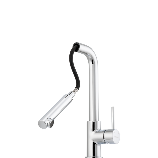 Oliveri Venice Right Angle Pull Out Mixer Chrome