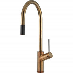 Oliveri Vilo Pull Out Natural Brass Mixer