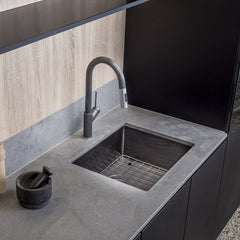 Oliveri Vilo Pull Out Spray Black Granite Mixer