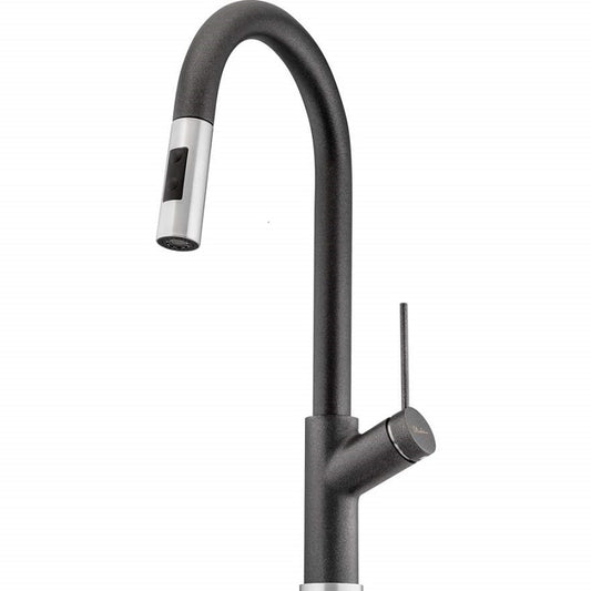 Oliveri Vilo Pull Out Spray Black Granite Mixer