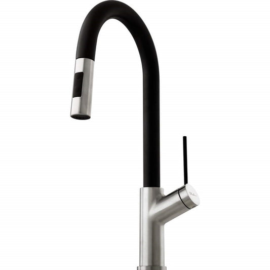 Oliveri Vilo Pull Out Spray Brushed Chrome Mixer