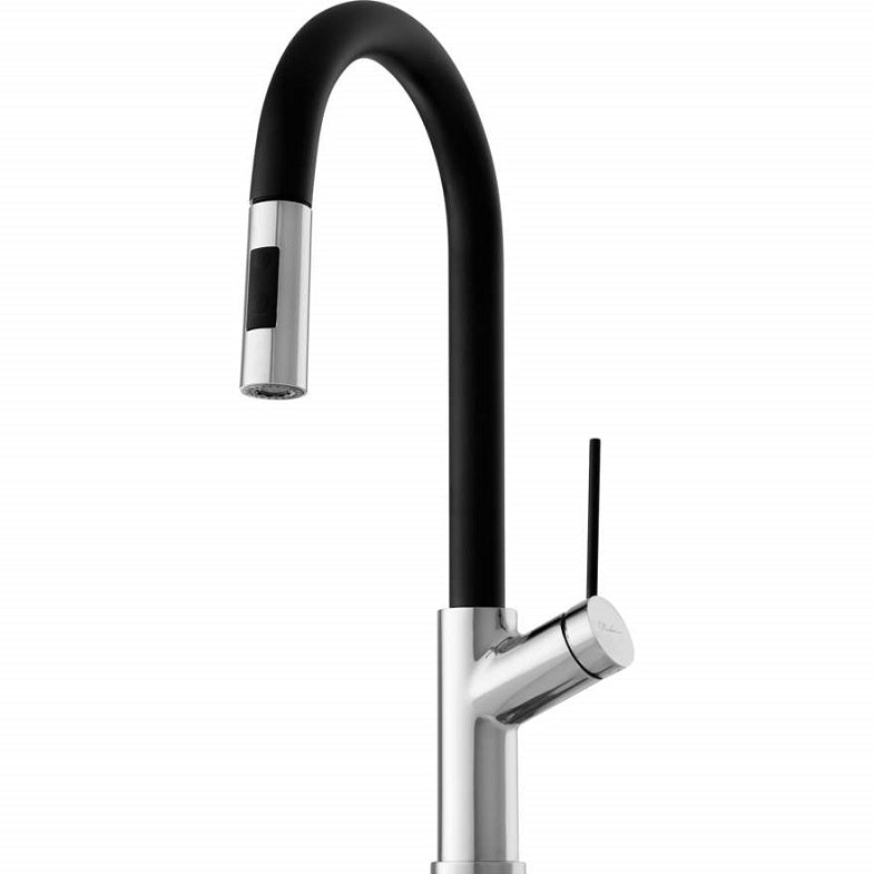 Oliveri Vilo Pull Out Spray Brushed Chrome Mixer
