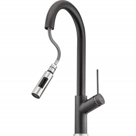 Oliveri Vilo Pull Out Spray Black Granite Mixer