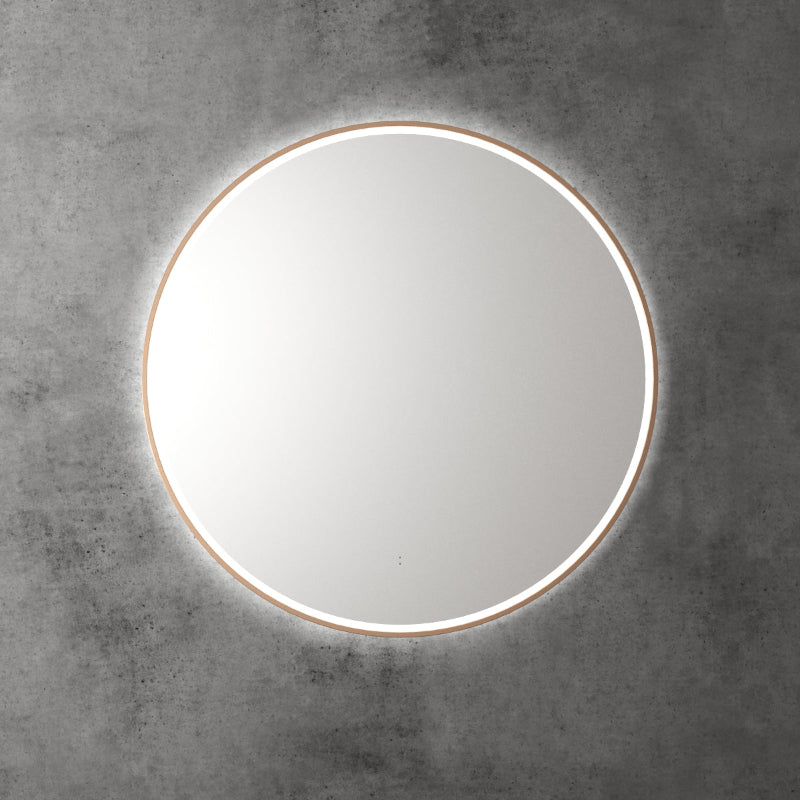 Kensington 900mm LED Mirror with Brushed Nickel Frame