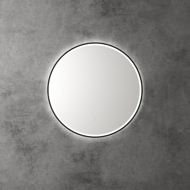 Kensington 700mm LED Mirror with Matte Black Frame
