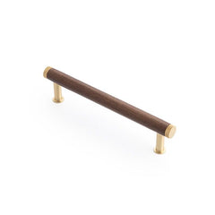 Castella Kereste Handle- Walnut/ Satin Brass